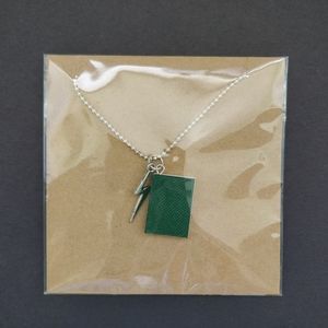 Slytherin Book Harry Potter Hogwarts Necklace